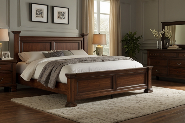 Wood King Bed Frame