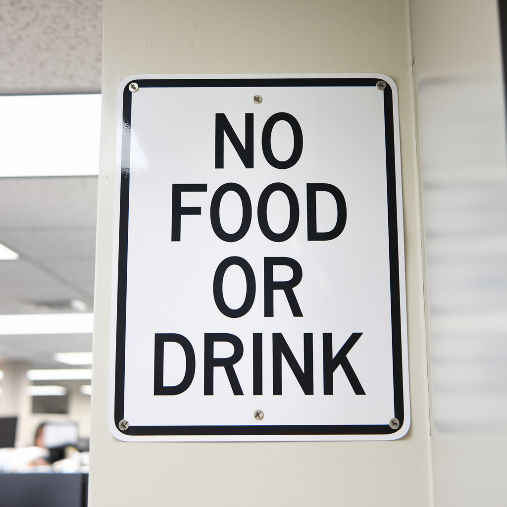 No Food or Drink Sign