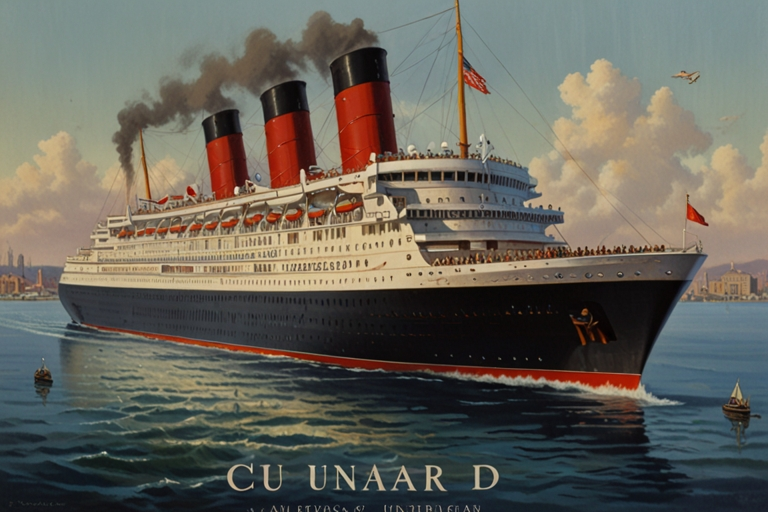 Cunard Europe-America by W.S. Bylitylis